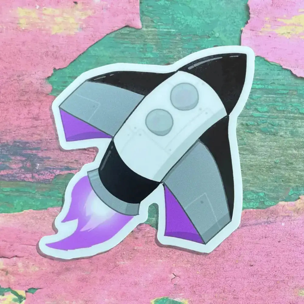 Pride Cosmos Stickers - Asexual Spaceship - Gifts