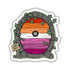Pride Fairy Door Sticker - Lesbian - Gifts