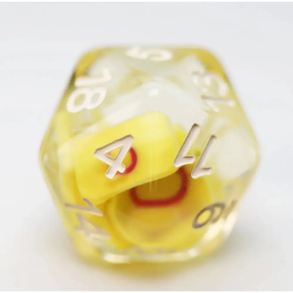 Pride Flag D20 - Intersex - Dice & Dice Supplies