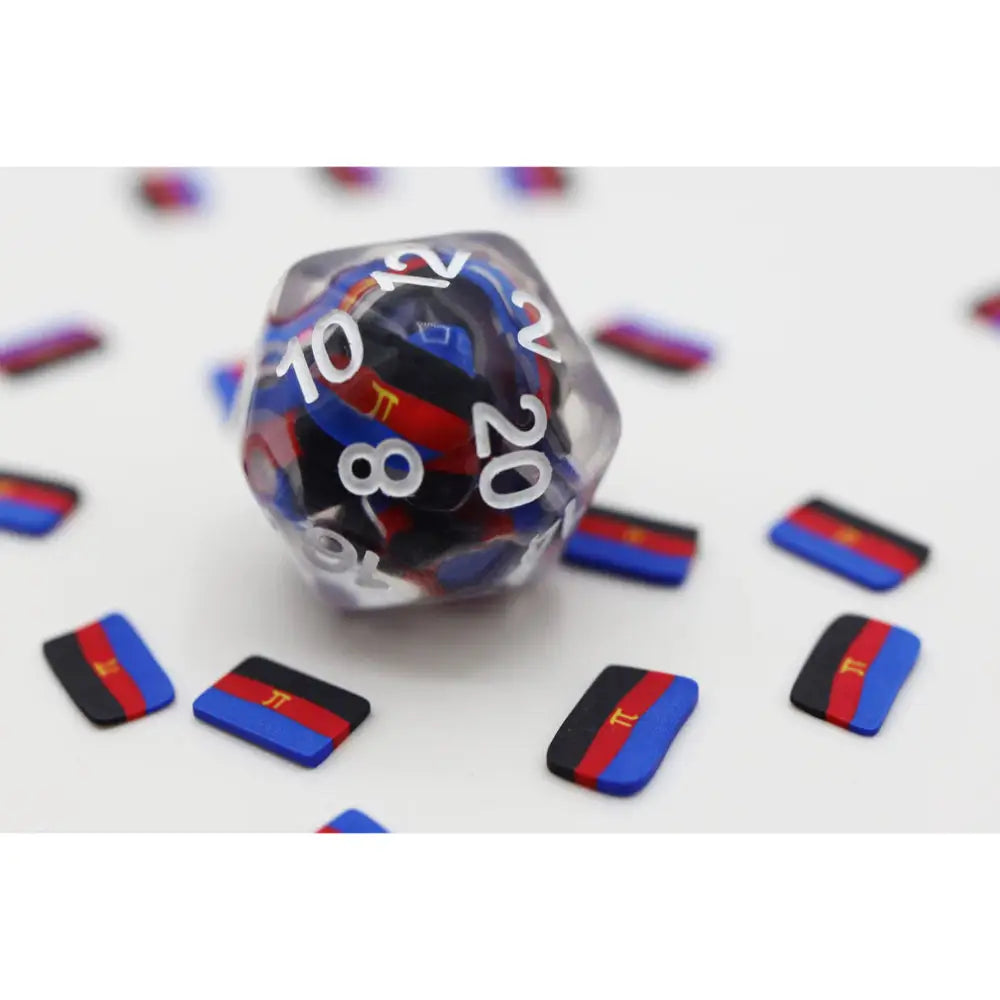 Pride Flag D20 - Polyamorous - Dice & Dice Supplies