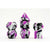 Pride Flag Sharp Edge Silicone Polyhedral (D&D) Dice Set (7) - Asexual - Dice & Dice Supplies