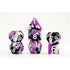 Pride Flag Sharp Edge Silicone Polyhedral (D&D) Dice Set (7) - Asexual - Dice & Dice Supplies
