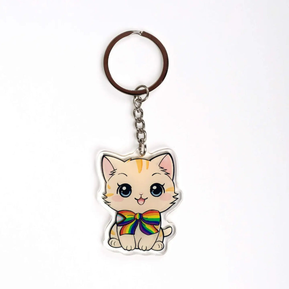 Pride Kitten Keychain - Gifts