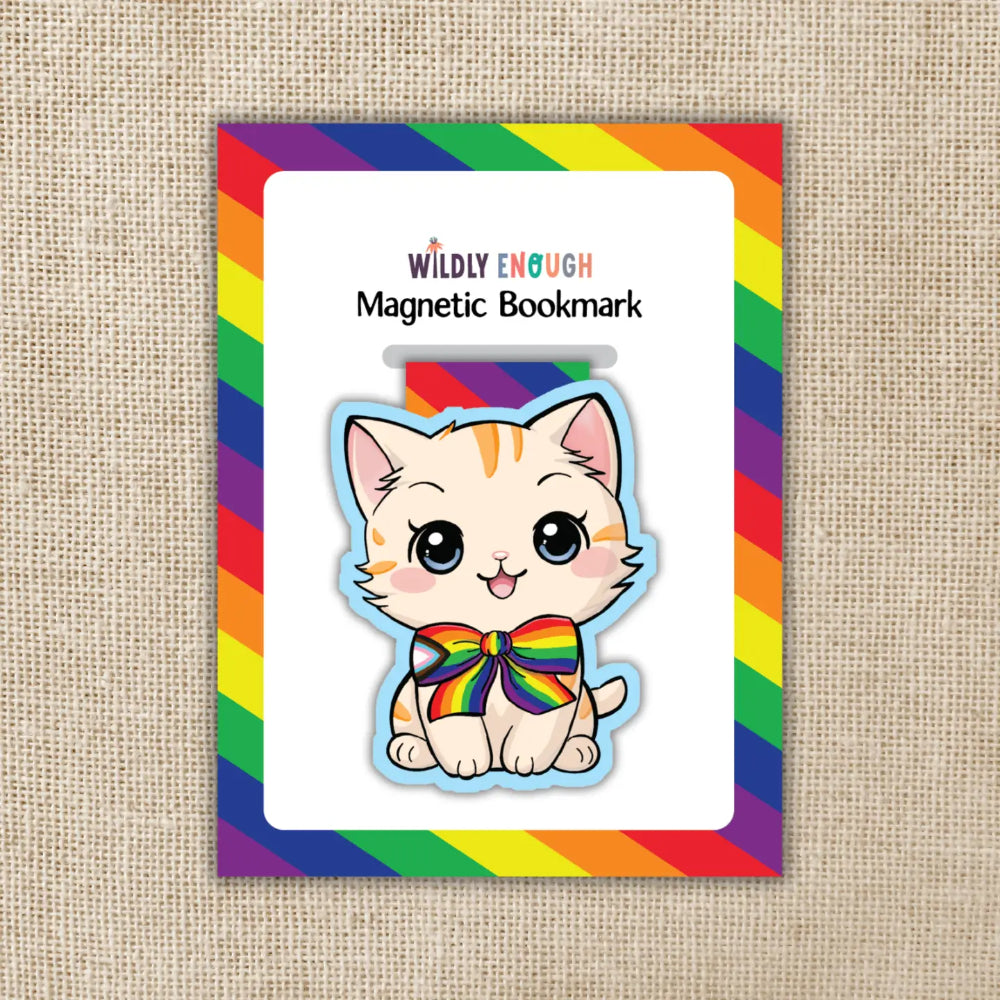 Pride Kitten Magnetic Bookmark - Gifts