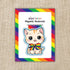 Pride Kitten Magnetic Bookmark - Gifts