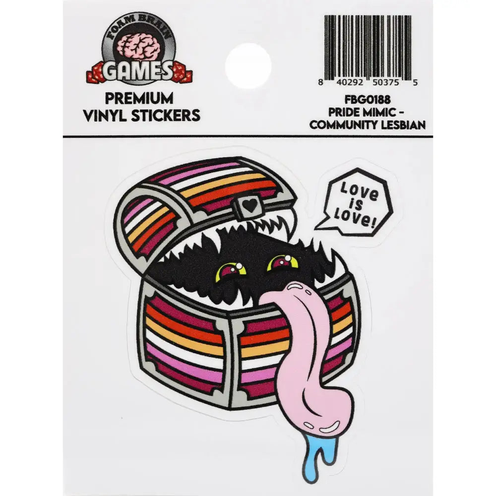 Pride Mimic Sticker - Lesbian Pride - Gifts
