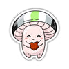 Pride Mushroom Sticker - Agender - Gifts