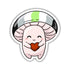 Pride Mushroom Sticker - Agender - Gifts