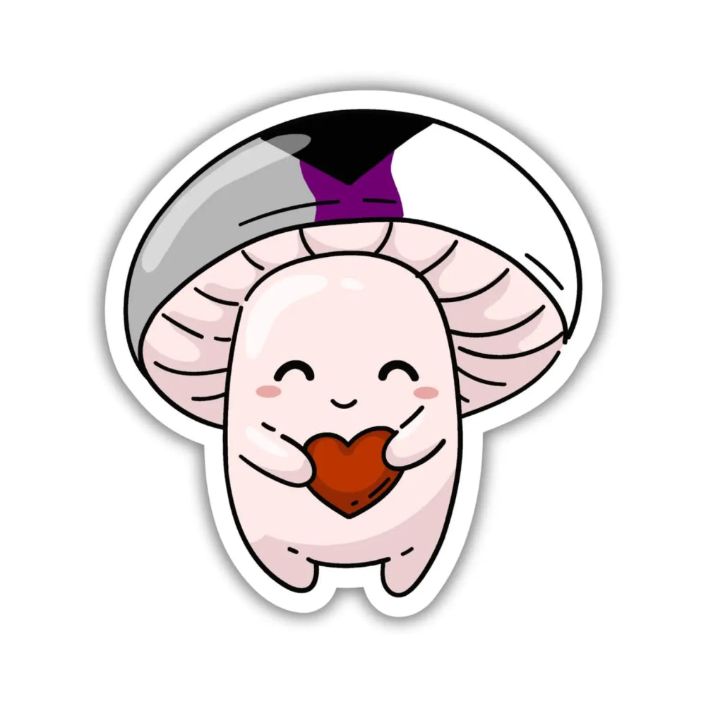 Pride Mushroom Sticker - Demisexual - Gifts