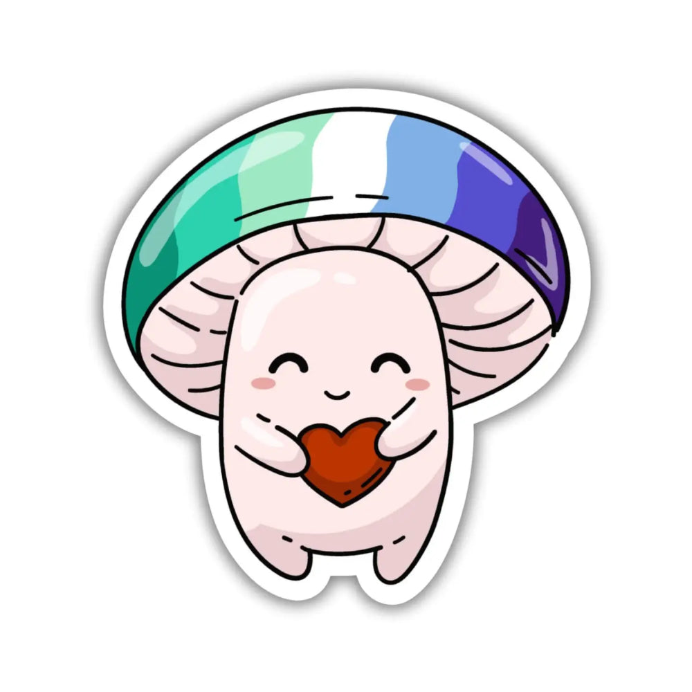 Pride Mushroom Sticker - Gay Men - Gifts