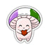 Pride Mushroom Sticker - Genderqueer - Gifts
