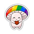 Pride Mushroom Sticker - Rainbow - Gifts