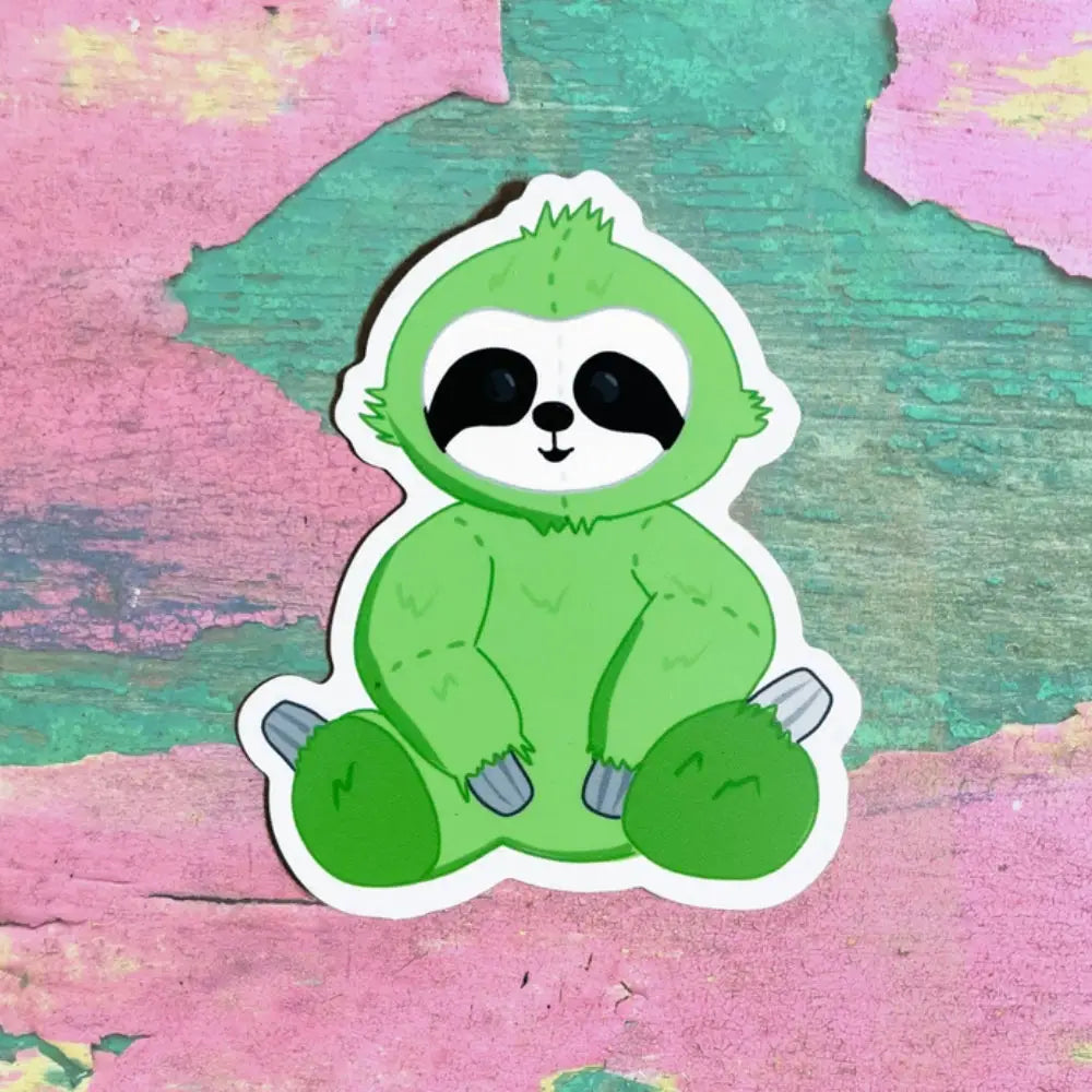 Pride Plushies Stickers - Agender Sloth - Gifts