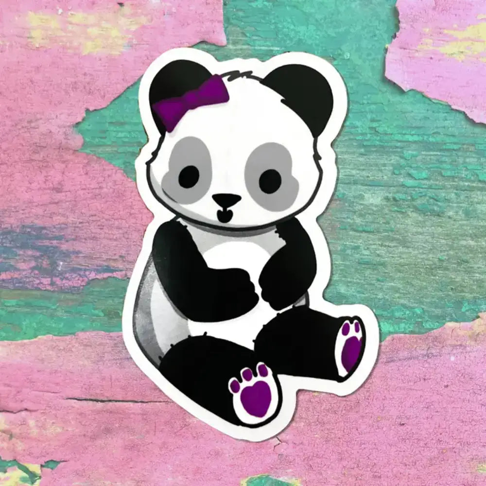 Pride Plushies Stickers - Asexual Panda - Gifts