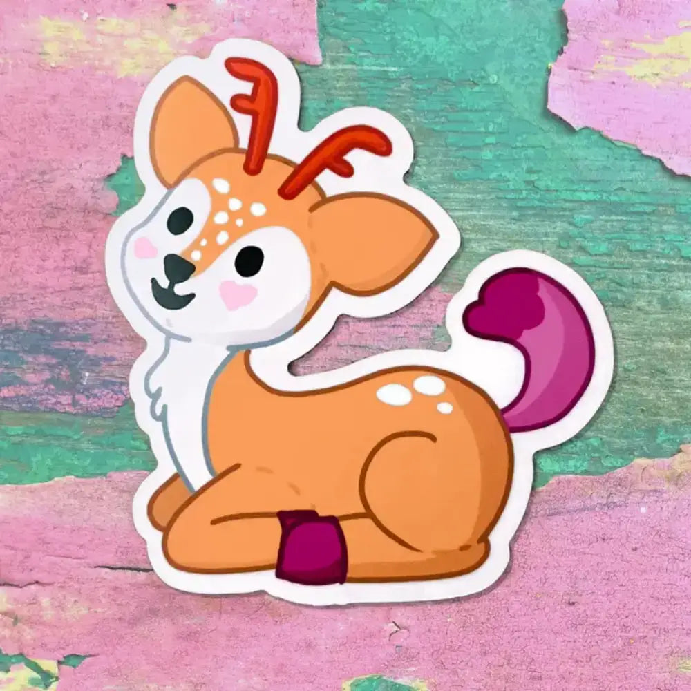 Pride Plushies Stickers - Lesbian Fawn - Gifts