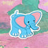 Pride Plushies Stickers - Trans Elephant - Gifts