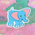 Pride Plushies Stickers - Trans Elephant - Toys & Gifts
