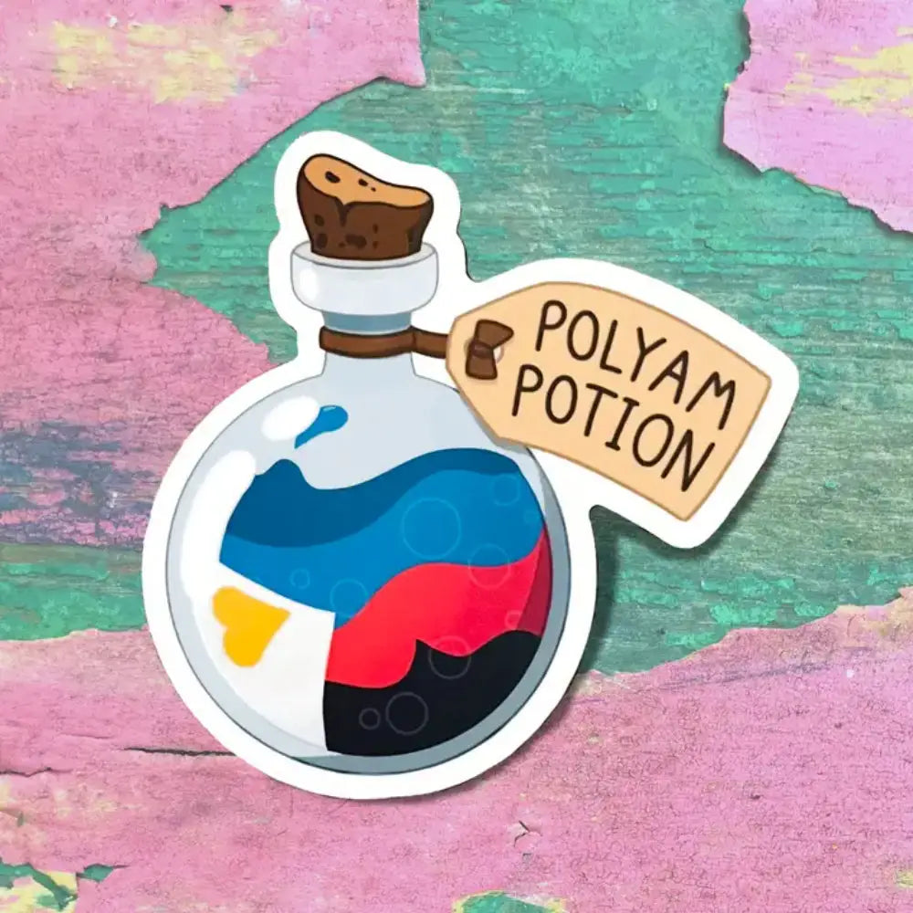Pride Potion Stickers - Polyam Potion - Gifts