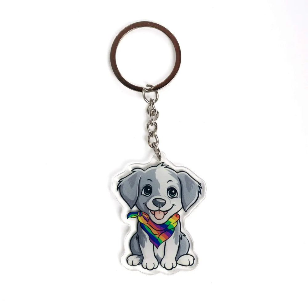 Pride Puppy Keychain - Gifts