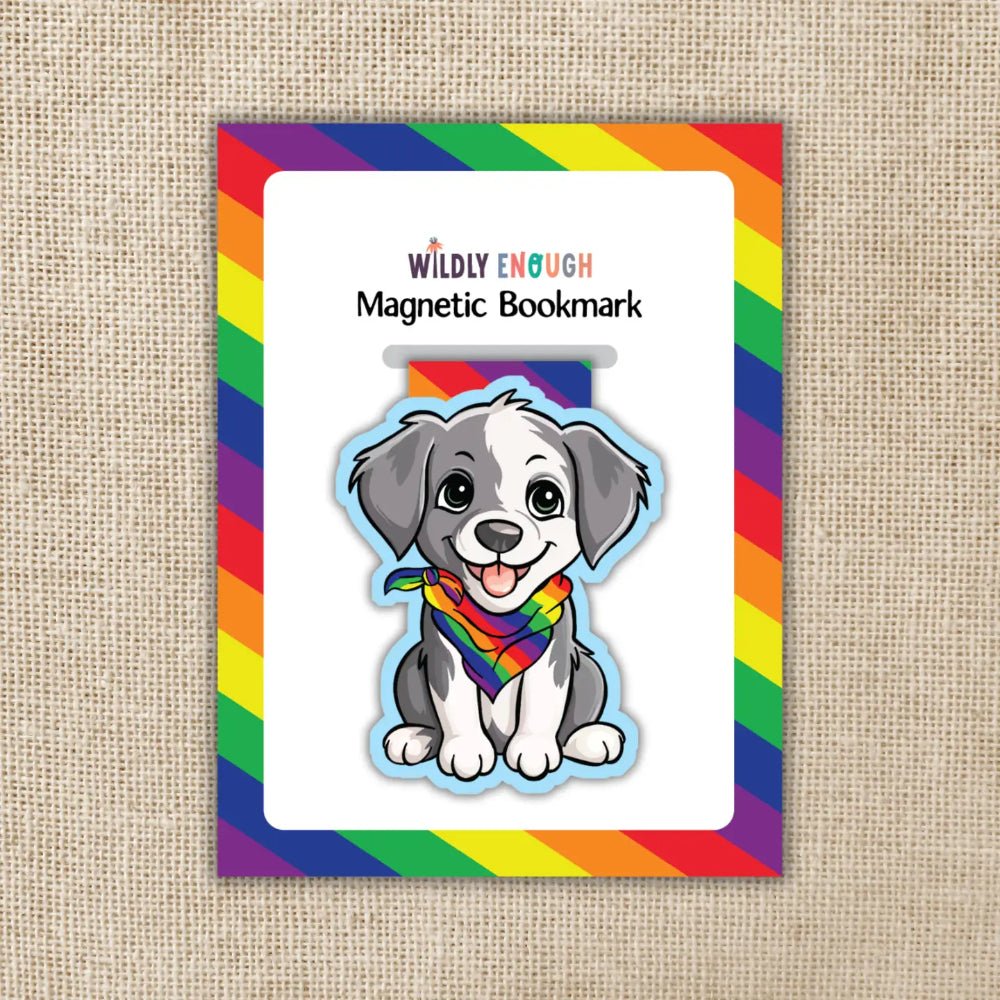 Pride Puppy Magnetic Bookmark - Gifts