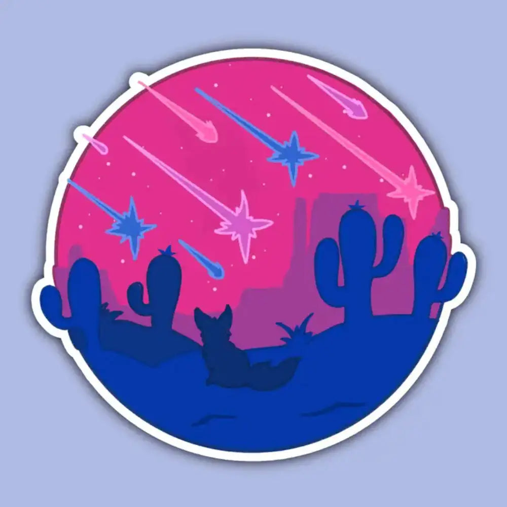Pride Snapshot Enamel Pin - Bisexual Desert - Gifts