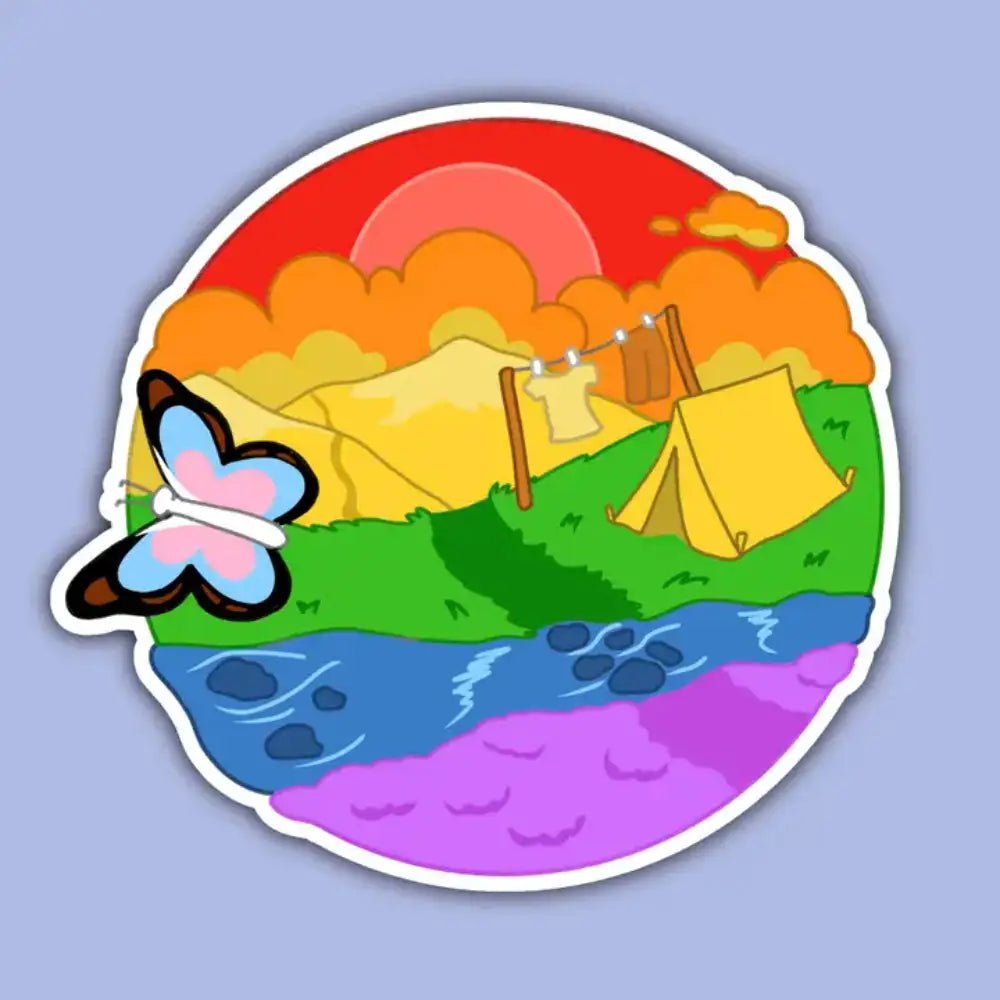 Pride Snapshot Enamel Pin - LGBTQ Campsite - Gifts