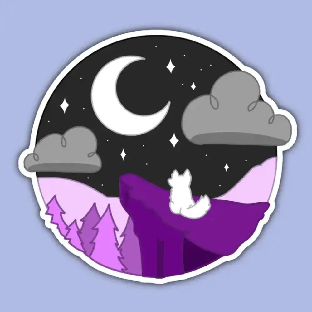 Pride Snapshot Sticker - Asexual Cliffside - Toys & Gifts