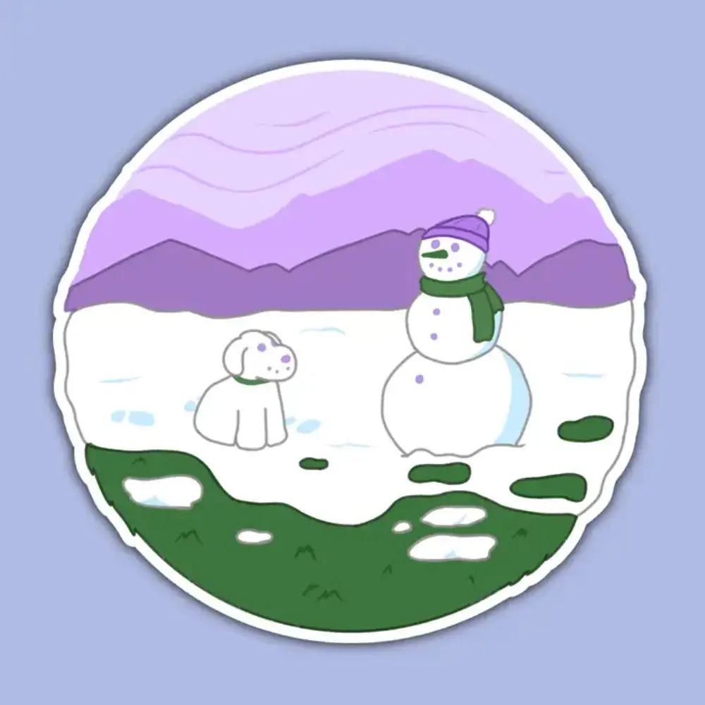 Pride Snapshot Sticker - Genderqueer Snowstorm - Toys & Gifts