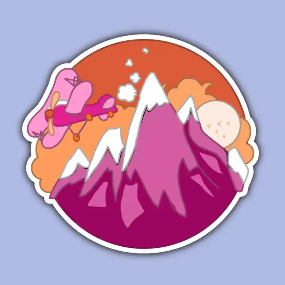 Pride Snapshot Sticker - Lesbian Mountain - Gifts