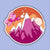 Pride Snapshot Sticker - Lesbian Mountain - Gifts