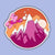 Pride Snapshot Sticker - Lesbian Mountain - Toys & Gifts