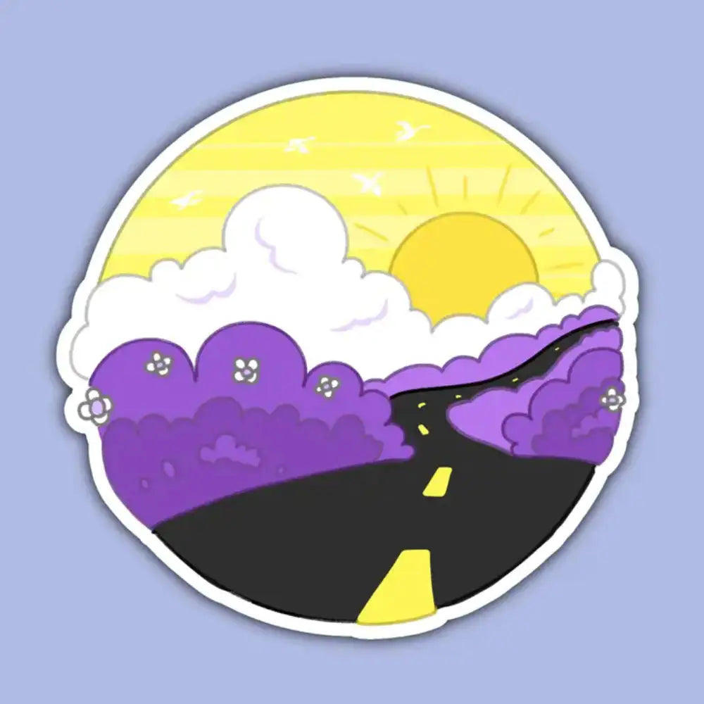 Pride Snapshot Sticker - Nonbinary Road - Toys & Gifts