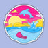 Pride Snapshot Sticker - Pansexual Ocean - Gifts