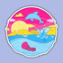 Pride Snapshot Sticker - Pansexual Ocean - Toys & Gifts