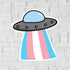 Pride UFO Sticker - Transgender - Gifts