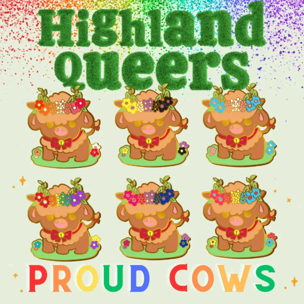 Proud Cows Pride Enamel Pin - Gifts