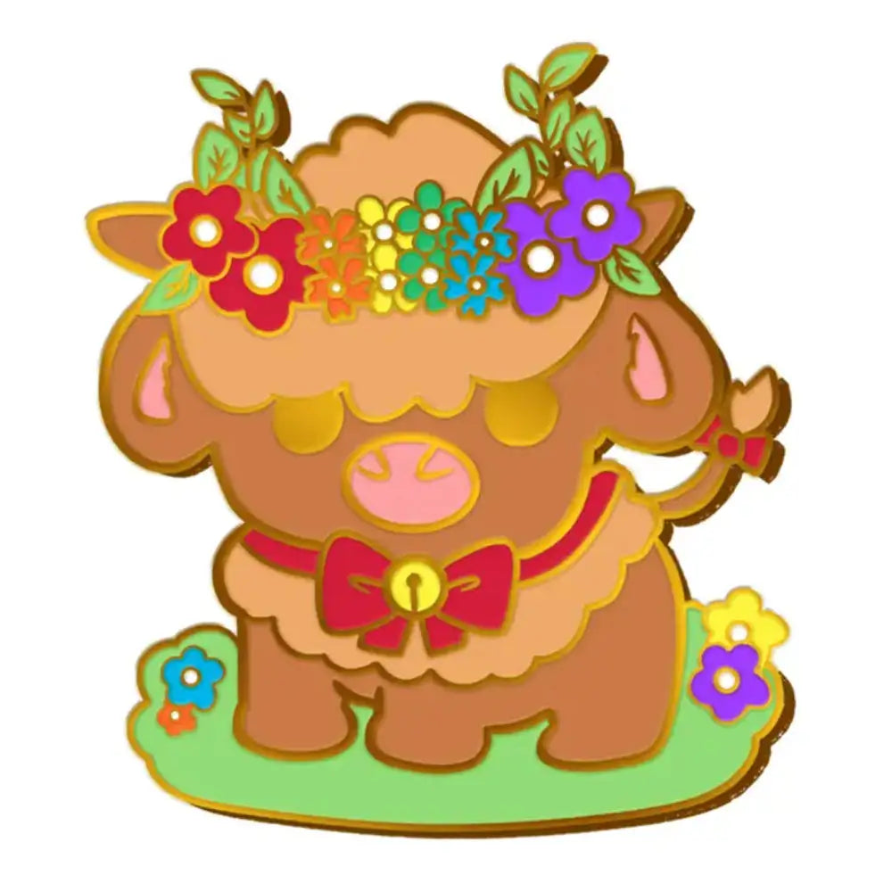 Proud Cows Pride Enamel Pin - Rainbow - Gifts