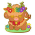 Proud cows pride enamel pin featuring a charming brown fluffy cow with a floral crown and red bow tie