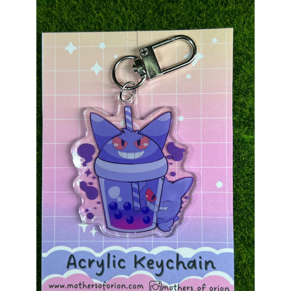 Purple Boba Buddies Acrylic Keychain - Gifts