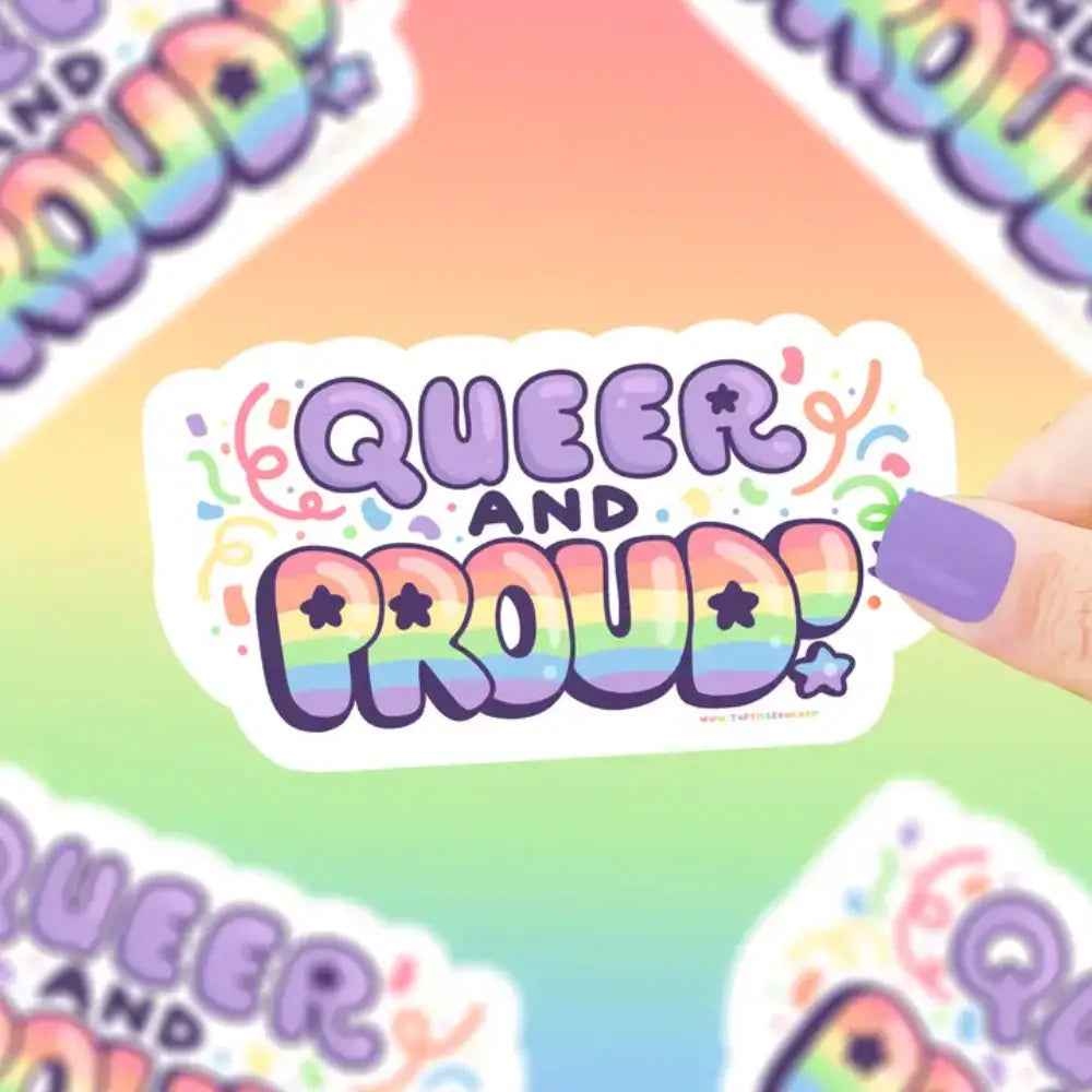 Queer and Proud Sticker - Toys & Gifts