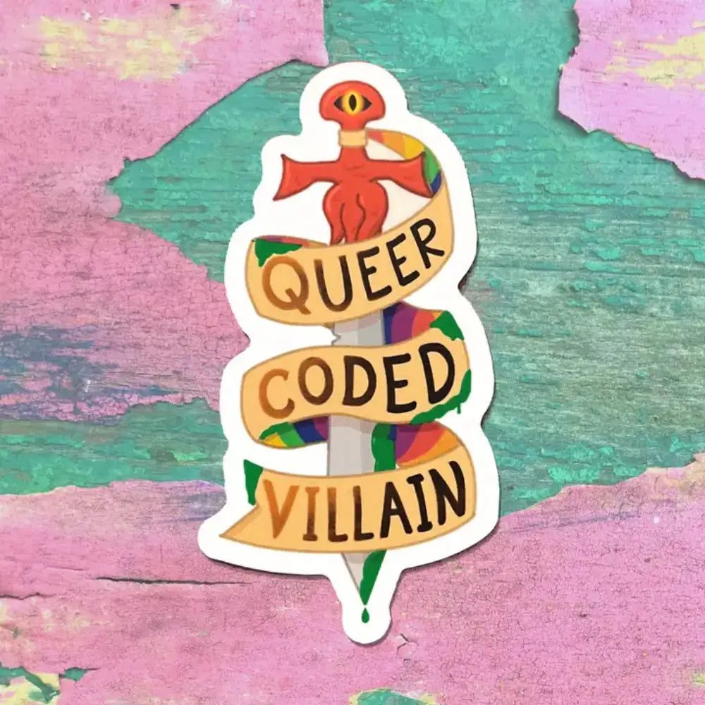 Queer Coded Villain Sticker - Gifts