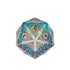 Radiant Sharp Edge 33mm D20 Die - Crystalline - Dice & Dice Supplies