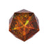 Radiant Sharp Edge 33mm D20 Die - Inferno - Dice & Dice Supplies