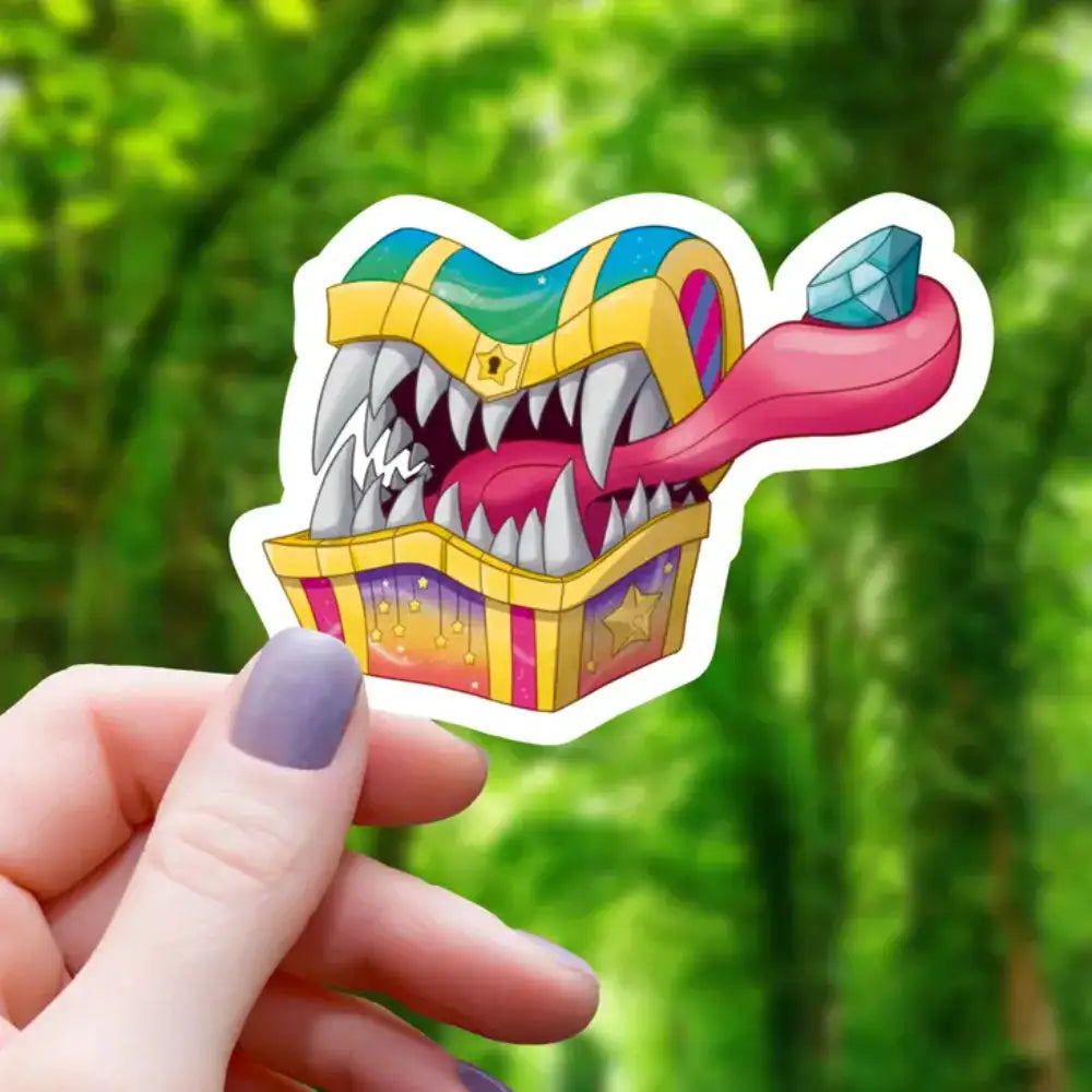 Rainbow Chest Mimic Sticker - Gifts