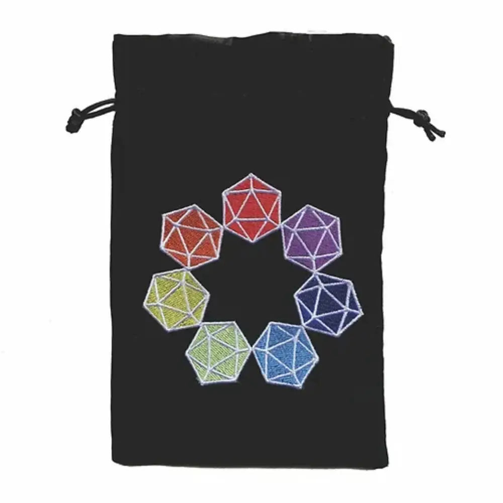 Rainbow d20s Dice Bag - Dice & Dice Supplies