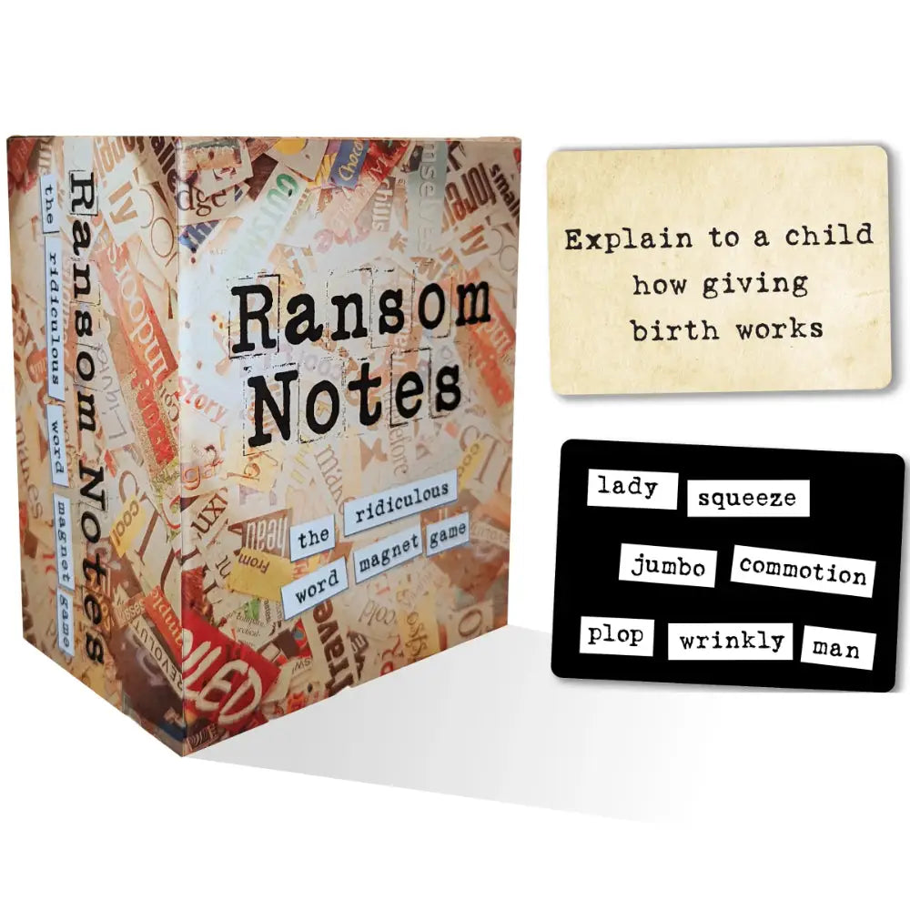Ransom Notes: The Ridiculous Word Magnet Game - Board Games