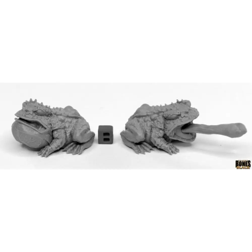 Reaper: Bones Black Giant Frogs (2) - RPG Miniatures