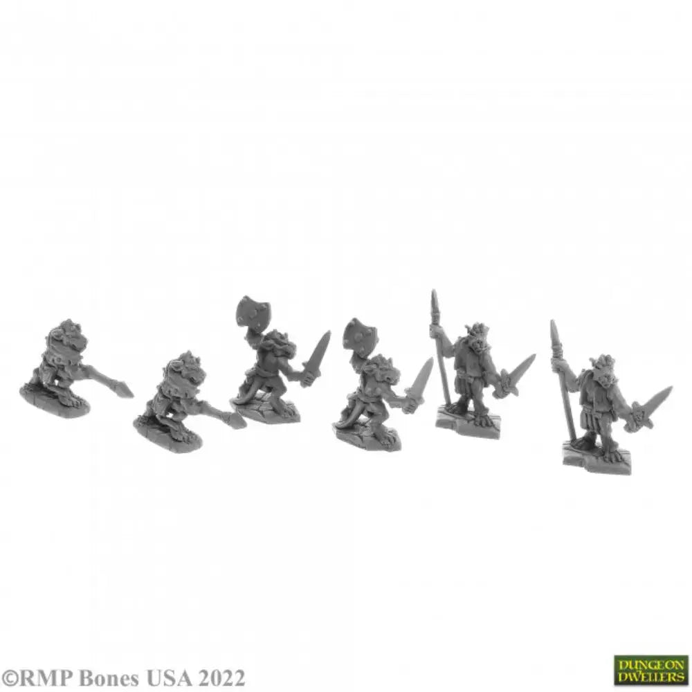 Reaper Dungeon Dwellers: Bones USA Bloodscale Kobolds (6) RPG Miniatures Reaper   