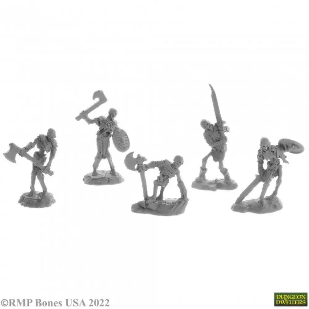 Reaper Dungeon Dwellers: Bones USA Bog Skeletons (5) - Roleplaying Games