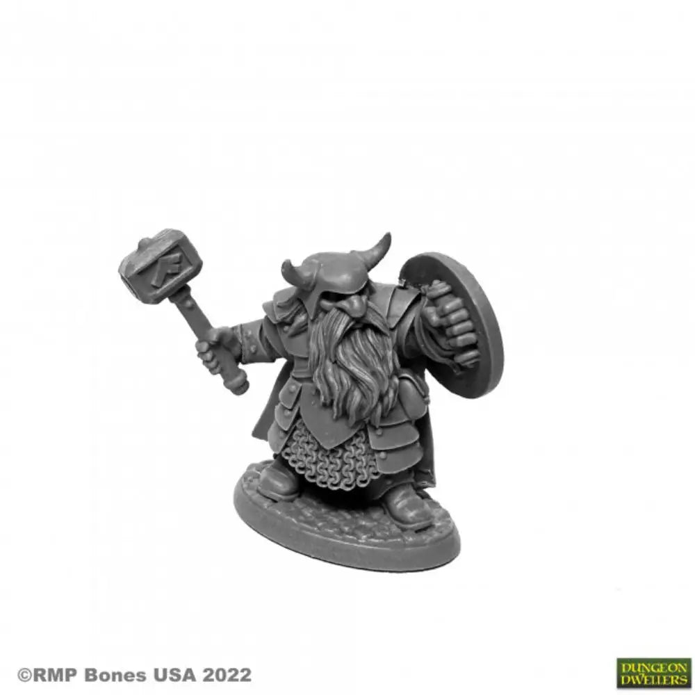 Reaper Dungeon Dwellers: Bones USA Borin Ironbrow Dwarf - RPG Miniatures